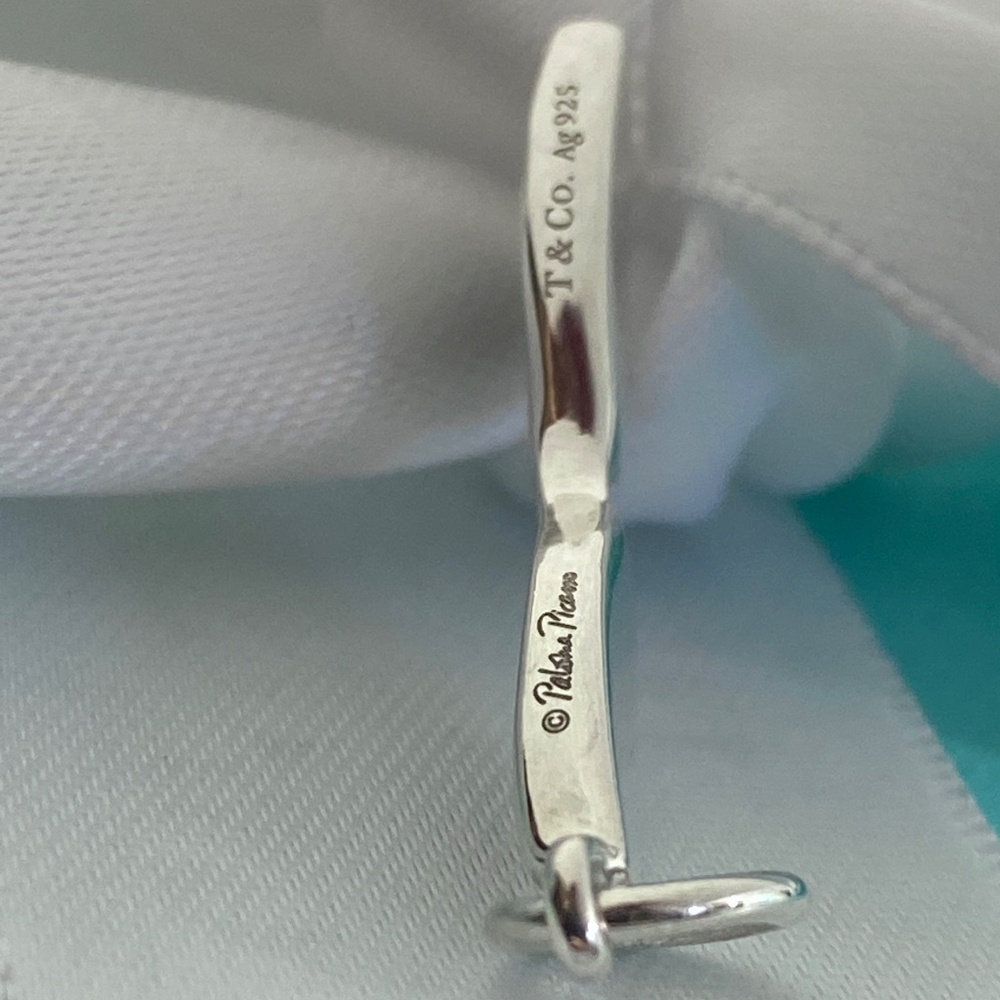 Tiffany & Co. Paloma Picasso Rare Silver & Black Enamel Sunglasses Charm - Picture 5 of 5